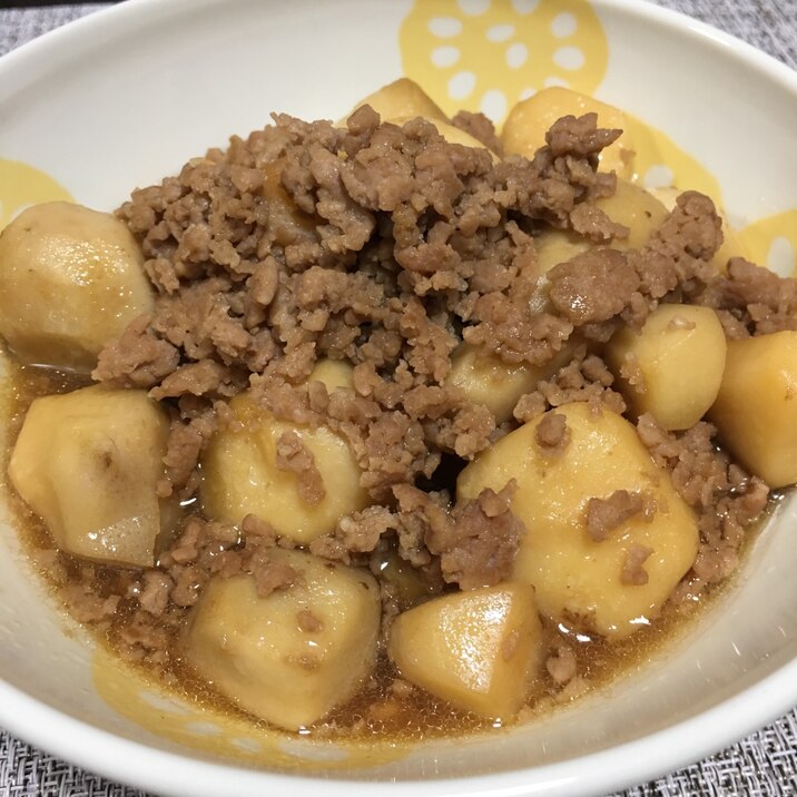 簡単♩ひき肉と里芋の煮物♩